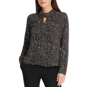 NWT DKNY Confetti Twist-Neck